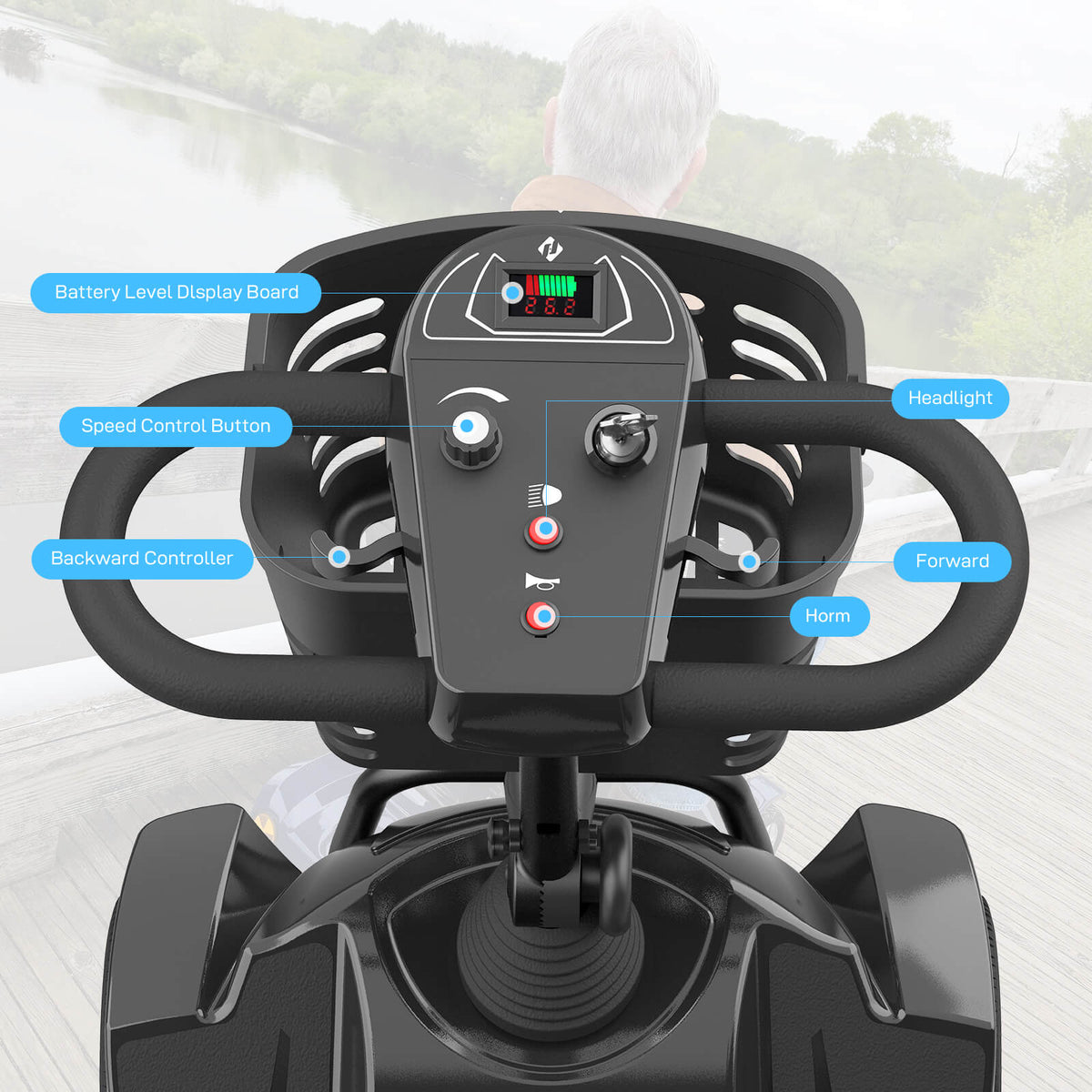 Hoverfly T4 Electric 4-wheel Mobility Scooter ((👻Halloween Sale))